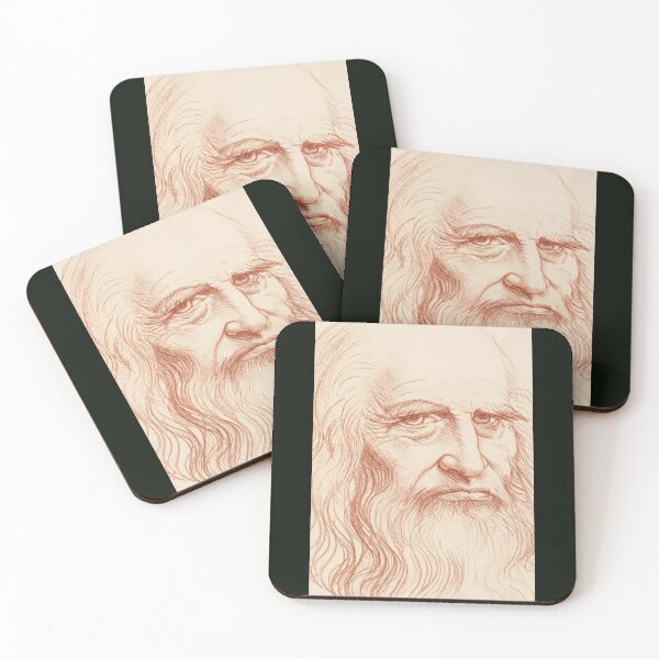 Item preview, Leonardo Da Vinci Self Portrait by Leonardo da Vinci: Sanguine Renaissance Study designed and sold by artofuniverse.