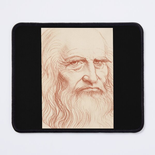 Item preview, Leonardo Da Vinci Self Portrait by Leonardo da Vinci: Sanguine Renaissance Study designed and sold by artofuniverse.