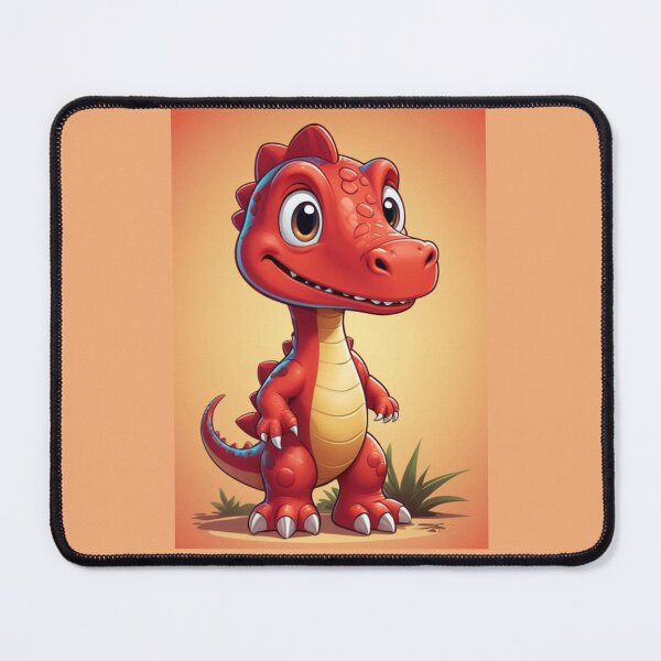 Item preview, cute red dinosaur designed and sold by KIDS-PRINTS.