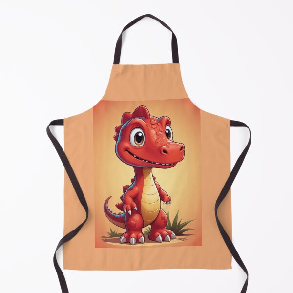 Item preview, cute red dinosaur designed and sold by KIDS-PRINTS.