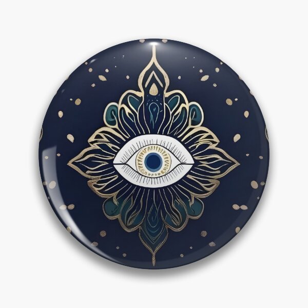 Item preview, Spiritual Protection Pattern with Golden Moon Phases - Mystical Esoteric Design designed and sold by Good Vibes .