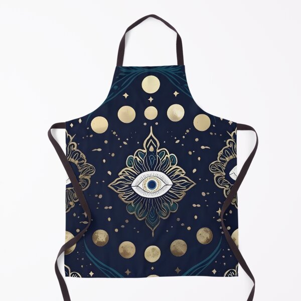 Item preview, Spiritual Protection Pattern with Golden Moon Phases - Mystical Esoteric Design designed and sold by Good Vibes .