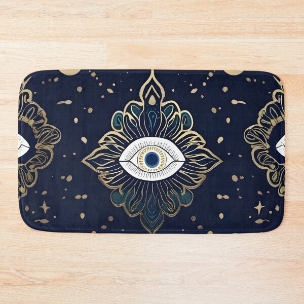 Item preview, Spiritual Protection Pattern with Golden Moon Phases - Mystical Esoteric Design designed and sold by Good Vibes .