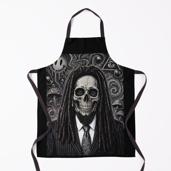 Item preview, Psychedelic Skull Portrait with Dreadlocks designed and sold by fiple0.