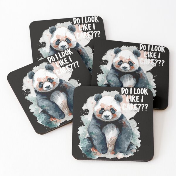 Item preview, Do I Look Like I Care - Sassy Panda Attitude Meme designed and sold by Biedroneczka.