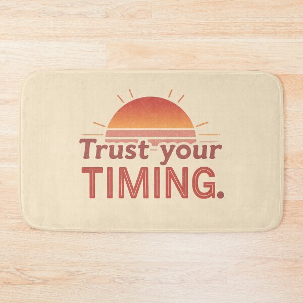 Item preview, Trust Your Timing – Not Behind in Life Retro Quote | Slow Progress & Comparison Anxiety Aesthetic Sticker designed and sold by BukJus.