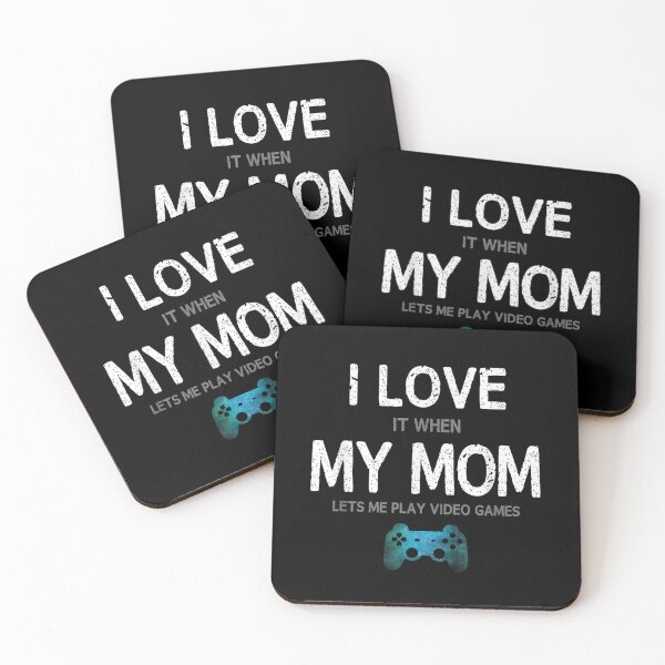 Item preview, Camiseta "I Love Mom Video Games" y pegatinas "I Love Mom Video Games" designed and sold by krooslistO.