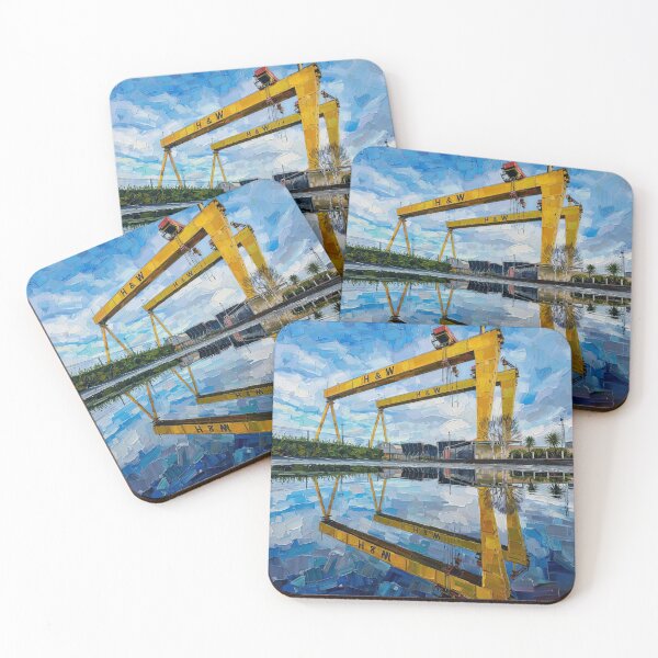 Item preview, Painting of Samson and Goliath Shipyard Cranes, Belfast. Northern Ireland. designed and sold by davidelder.