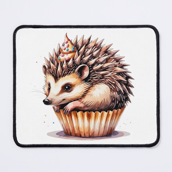 Item preview, Cute Hedgehog Inside Cupcake Muffin Bakery Art designed and sold by AQUILAKREO.