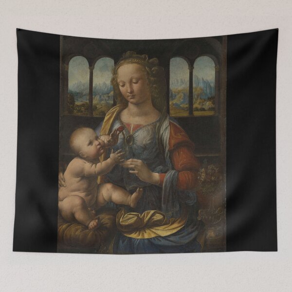 Item preview, Madonna of the Carnation by Leonardo da Vinci: High Renaissance Art Poster designed and sold by artofuniverse.