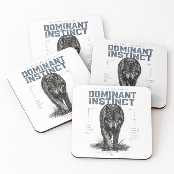 Item preview, Dominant Instinct Wolf Shirt – Alpha Pack Mindset Survival Streetwear Tee designed and sold by NAJURE.