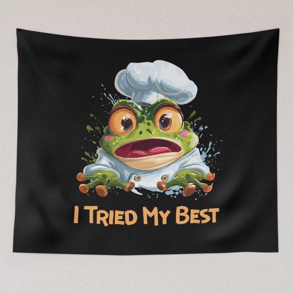 Item preview, Let Him Cook Frog Gifts – Funny Cute Frog Chef Gifts – Meme Cooking Animal designed and sold by ZubekStudio.
