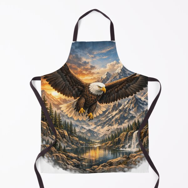Item preview, Majestic eagle over mountains designed and sold by JuViRo.