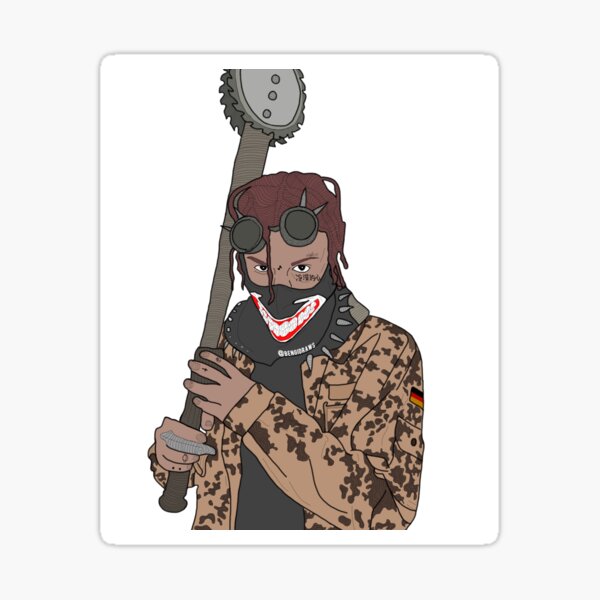 "Lil Skies "Lettuce Sandwich" Music Video Drawing" Sticker for Sale by