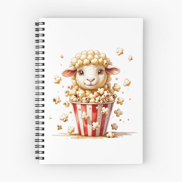Item preview, Funny Sheep Inside Popcorn Bucket Movie Night Art designed and sold by AQUILAKREO.