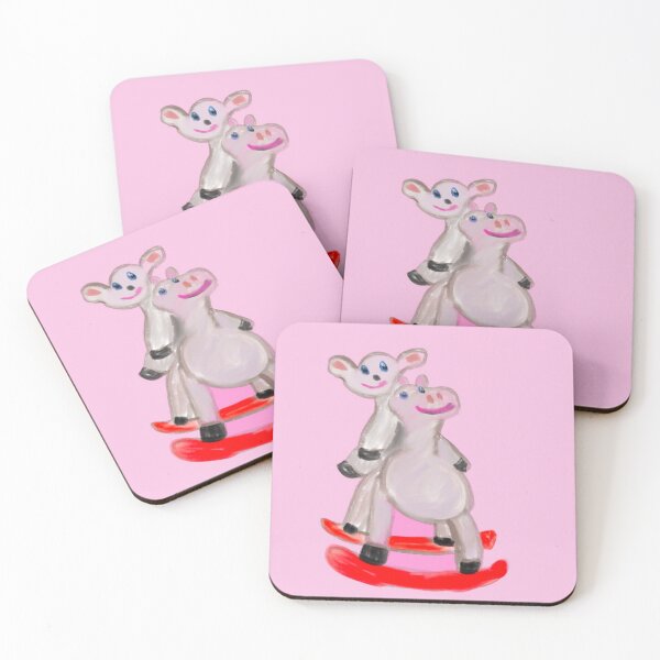 Item preview, Cassandra The Rocking Horse And Petey The Lamb designed and sold by pinkyjainpan.