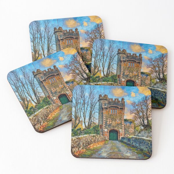 Item preview, Painting of the Glenarm Castle, Barbican Gate, Antrim, Northern Ireland. designed and sold by davidelder.