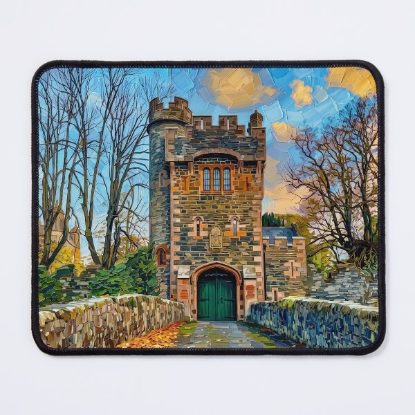 Item preview, Painting of the Glenarm Castle, Barbican Gate, Antrim, Northern Ireland. designed and sold by davidelder.