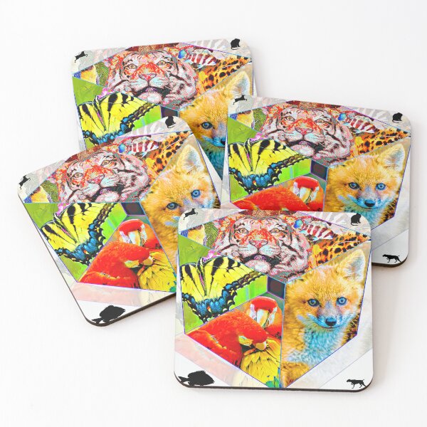Item preview, Animal Cube, Geometric Collage Abstract designed and sold by AMacGPhilly.