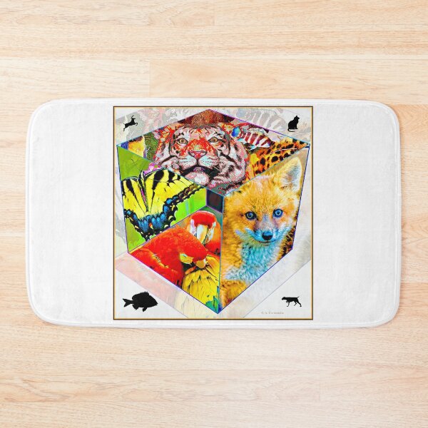 Item preview, Animal Cube, Geometric Collage Abstract designed and sold by AMacGPhilly.