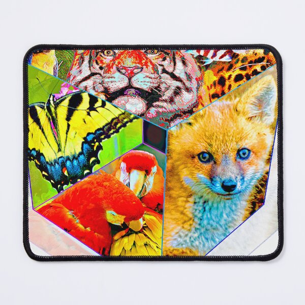 Item preview, Animal Cube, Geometric Collage Abstract designed and sold by AMacGPhilly.