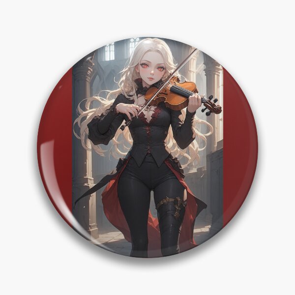 Artikelvorschau, Anime-Vampirin mit Geige entworfen und verkauft von ArtsJulian.