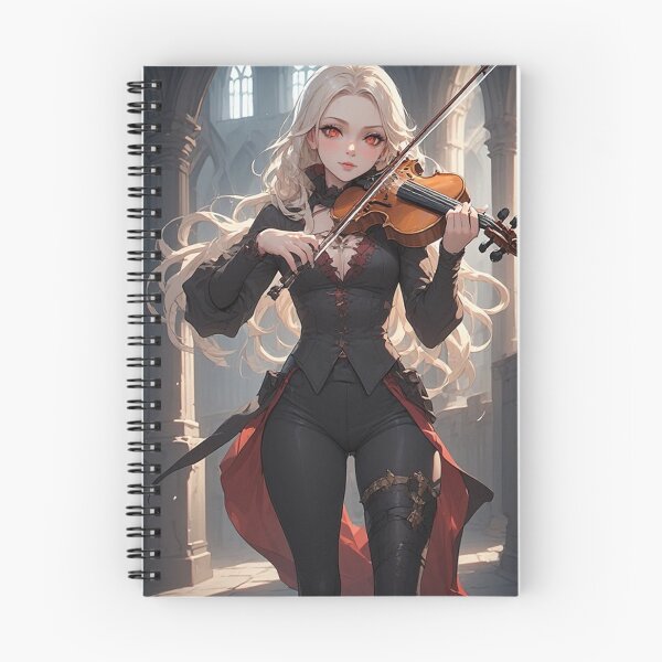 Item preview, Anime vampire woman with violin designed and sold by ArtsJulian.