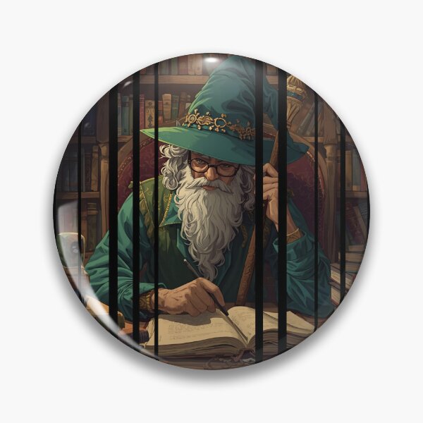 Item preview, Merlin wizard with staff and hat 4 designed and sold by Neon G.