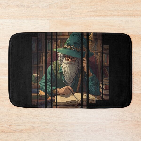 Item preview, Merlin wizard with staff and hat 4 designed and sold by Neon G.