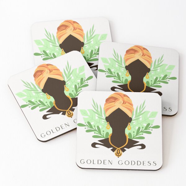Item preview, Diosa Dorada: Arte de siluetas tropicales elegantes designed and sold by TZAR WORKS.