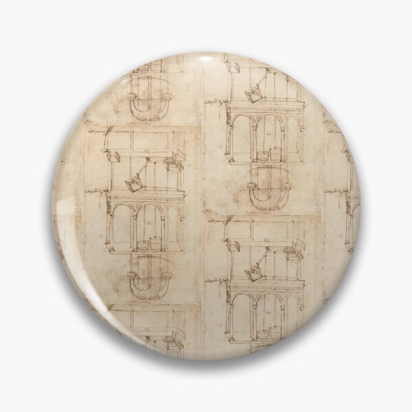 Item preview, Perpetual Motion Pumping System by Leonardo da Vinci: Renaissance Engineering Poster designed and sold by artofuniverse.