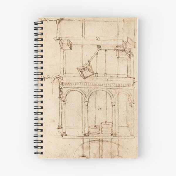 Item preview, Perpetual Motion Pumping System by Leonardo da Vinci: Renaissance Engineering Poster designed and sold by artofuniverse.