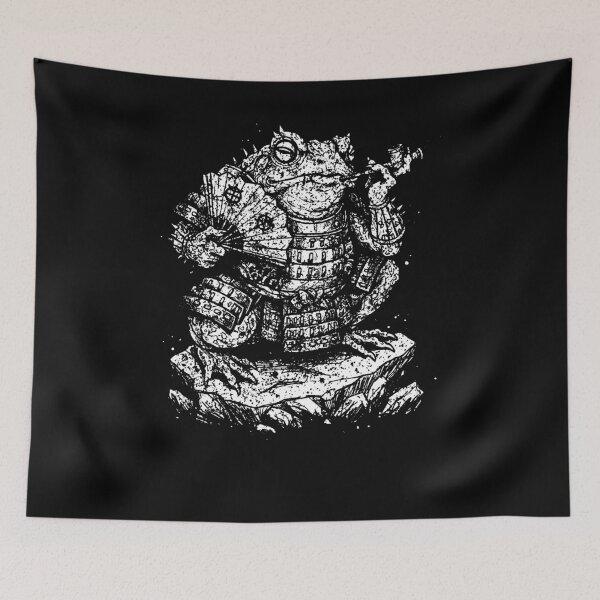 Item preview, Demonic Fire Toad Japanese Folklore Yokai designed and sold by krystalRomanart.