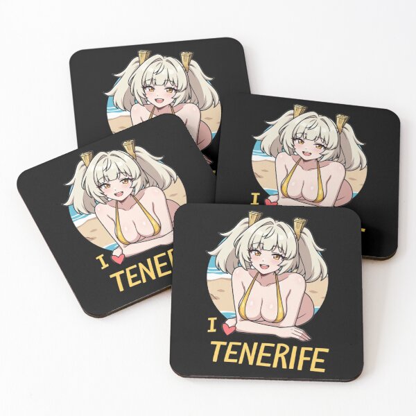 Item preview, Blonde Anime Girl I Love Tenerife Beach Souvenir designed and sold by Jimakmo.