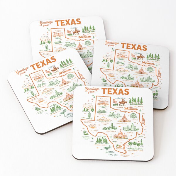 Item preview, Texas Travel Map T-Shirt designed and sold by Matinez Pink.