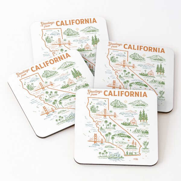 Item preview, California Travel Map T-Shirt designed and sold by Matinez Pink.
