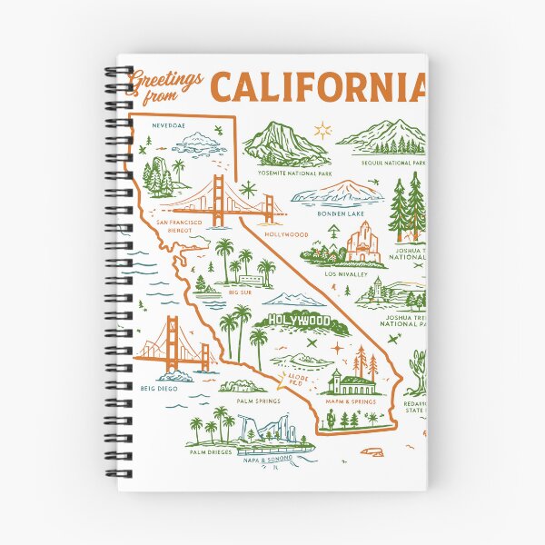 Item preview, California Travel Map T-Shirt designed and sold by Matinez Pink.