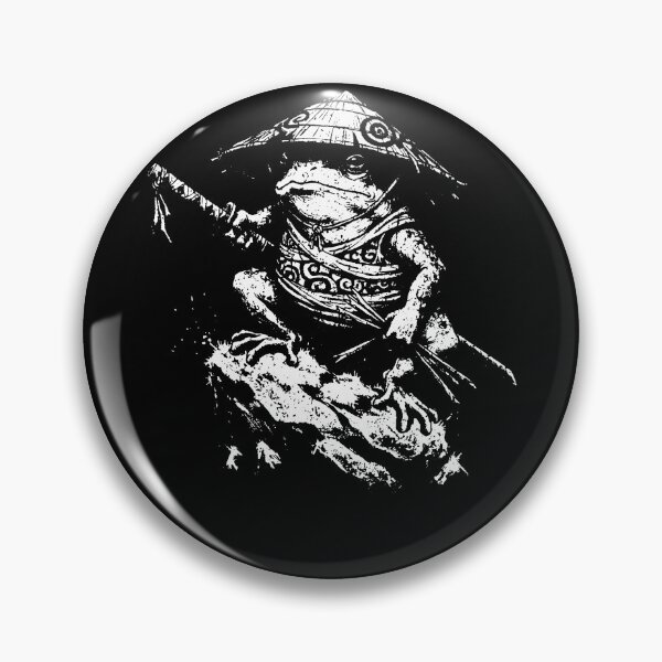 Item preview, Frog Shinobi With Straw Hat Ninja Warrior designed and sold by krystalRomanart.