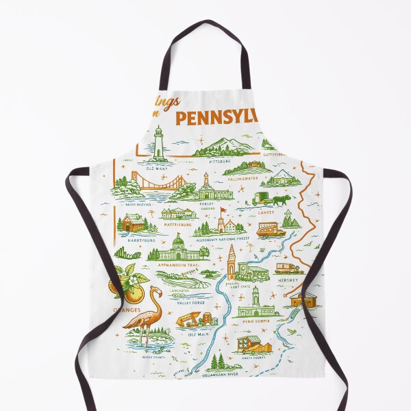 Item preview, Pennsylvania Illustrated Map T-Shirt designed and sold by Matinez Pink.