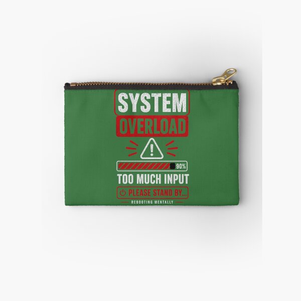 Item preview, System Overload Shirt- Too Much Input Funny Tech Mental Health Tee designed and sold by DomKo10.