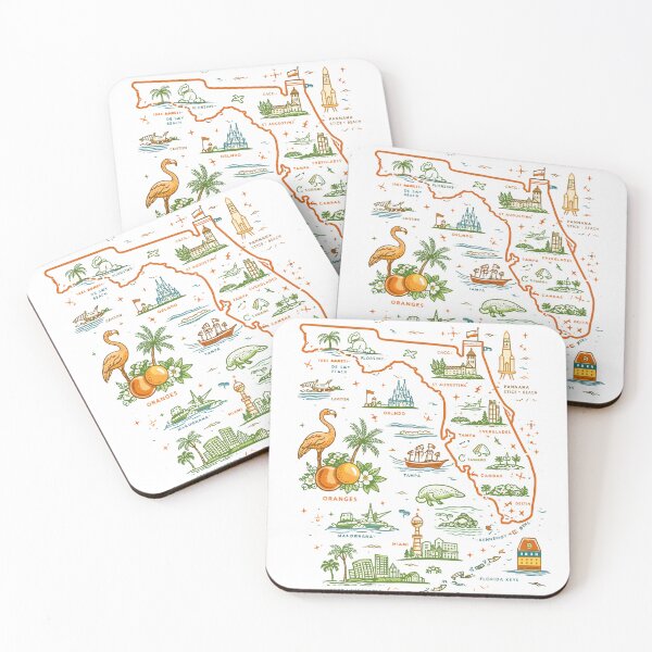 Item preview, Florida map designed and sold by Matinez Pink.