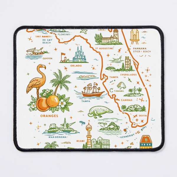 Item preview, Florida map designed and sold by Matinez Pink.