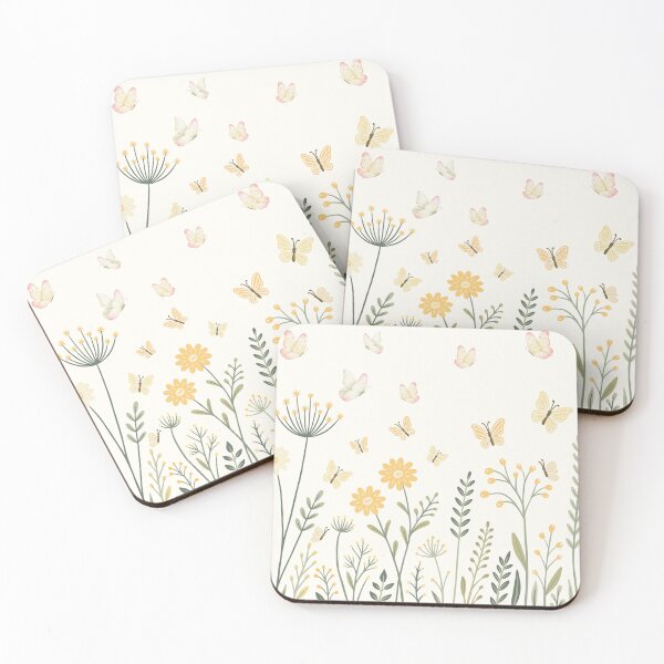 Item preview, Floral Butterfly Pattern – Soft Nature Design designed and sold by Grace & Light Art .