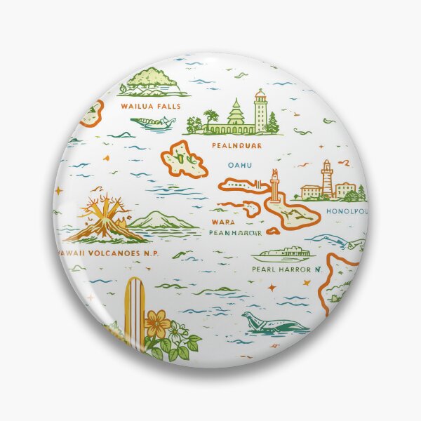 Item preview, Hawaii Travel Map T-Shirt designed and sold by Matinez Pink.