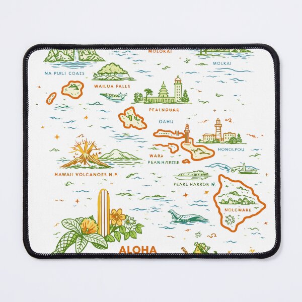 Item preview, Hawaii Travel Map T-Shirt designed and sold by Matinez Pink.