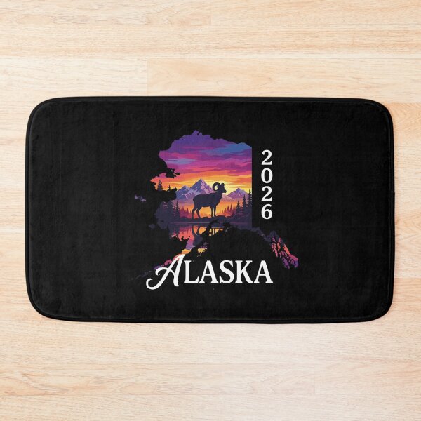 Item preview, Alaska 2026 Ram Mountain Sunset designed and sold by Betsytiptoe.