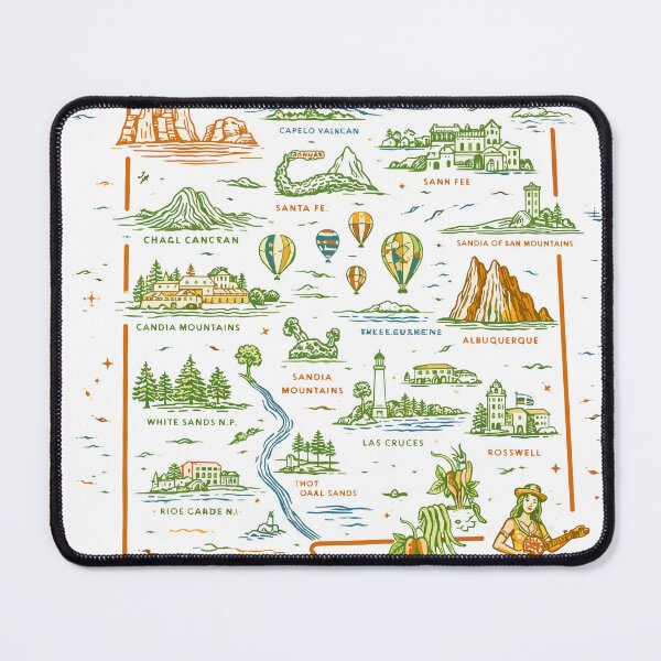Item preview, New Mexico Travel Map T-Shirt designed and sold by Matinez Pink.