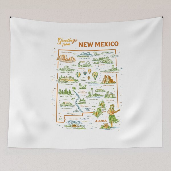 Item preview, New Mexico Travel Map T-Shirt designed and sold by Matinez Pink.