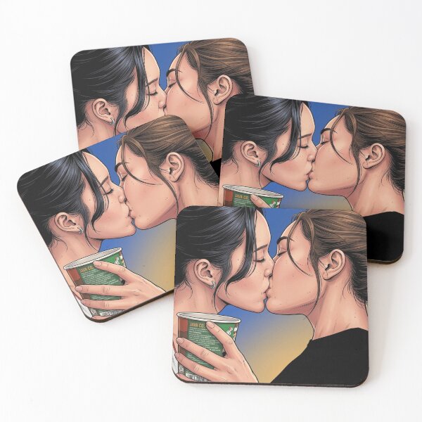 Item preview, Wan & Phleng Noodles Thai GL Series Lgbtq+ Romance Love Bffs designed and sold by Mind Space.