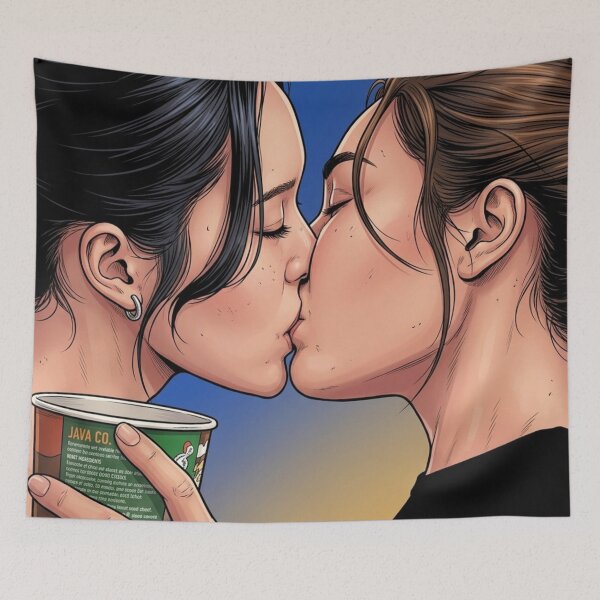 Item preview, Wan & Phleng Noodles Thai GL Series Lgbtq+ Romance Love Bffs designed and sold by Mind Space.